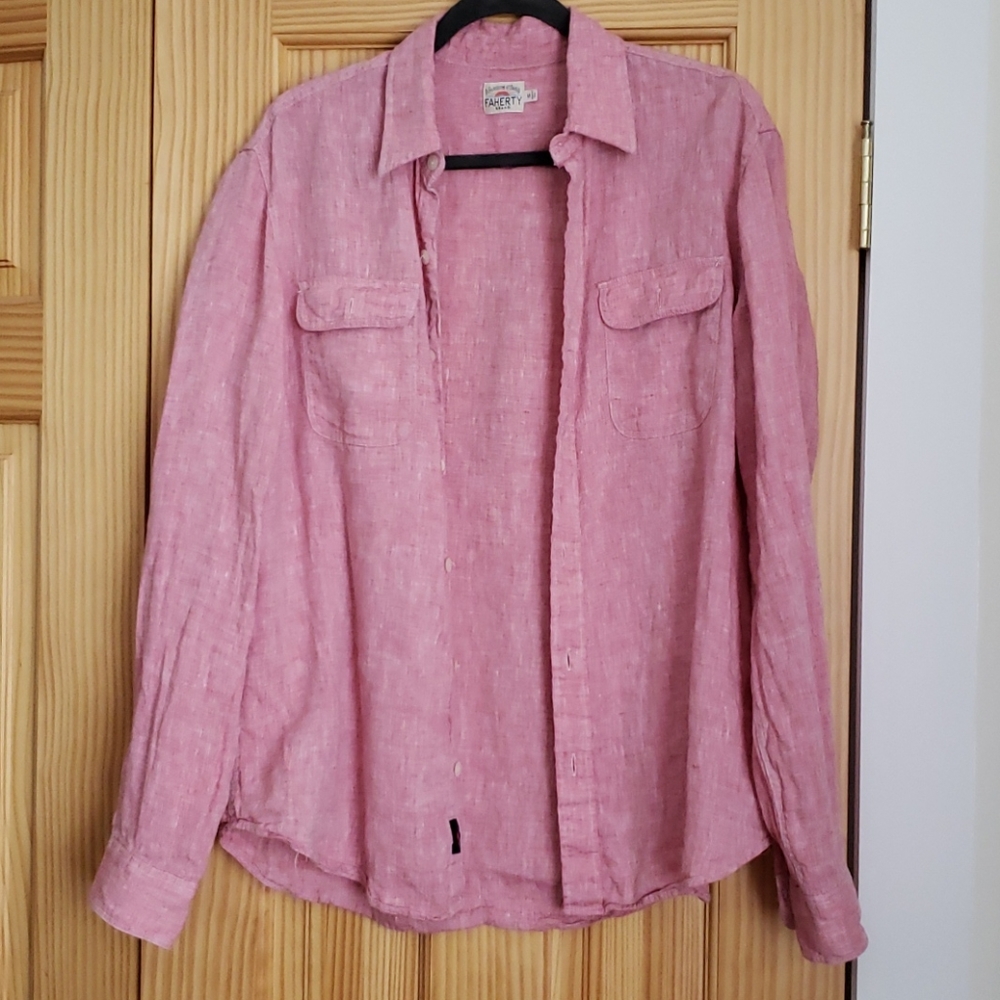 Faherty Brand Linen Button Down